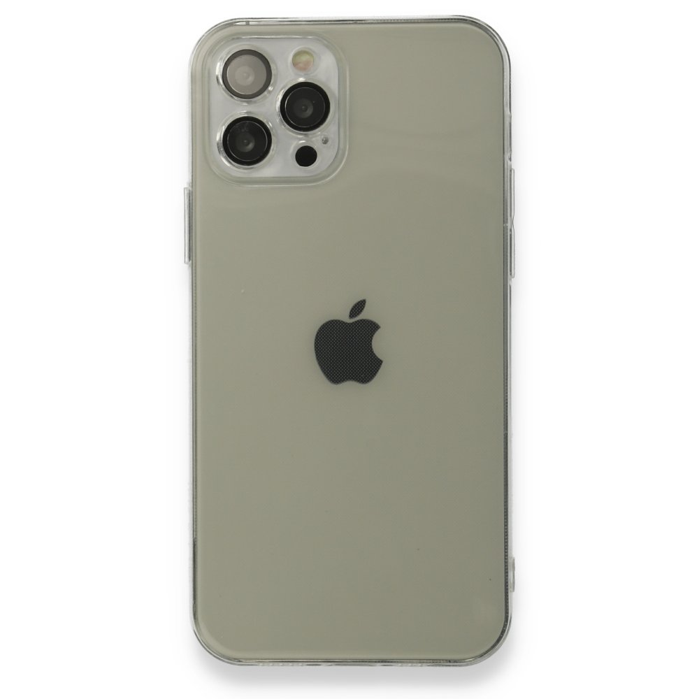  iPhone 12 Pro Max Kılıf Fly Lens Silikon - Şeffaf