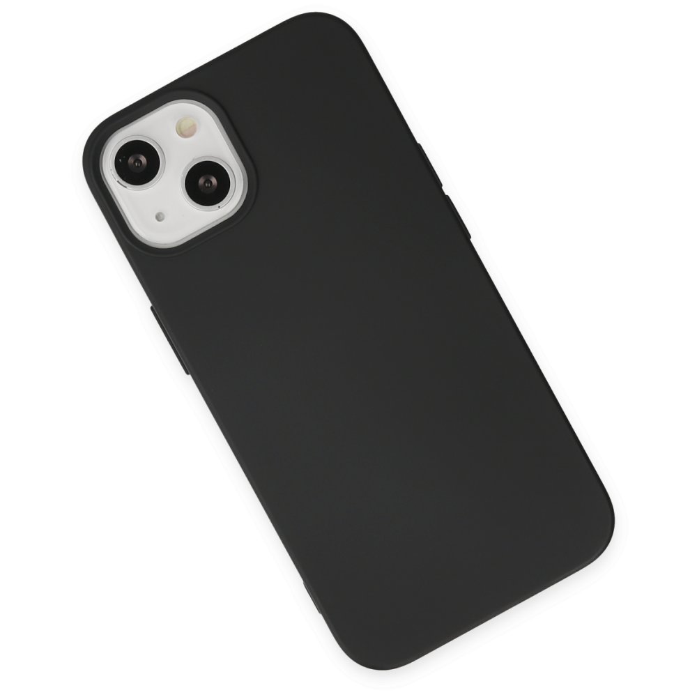 iPhone 15 Plus Kılıf Nano içi Kadife Silikon - Siyah  iPhone 15 Plus Kılıf Nano içi Kadife Silikon - Siyah