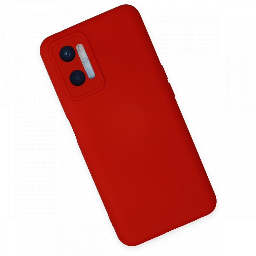 Oppo A96 Kılıf Nano içi Kadife Silikon - Kırmızı Oppo A96 Kılıf Nano içi Kadife Silikon - Kırmızı