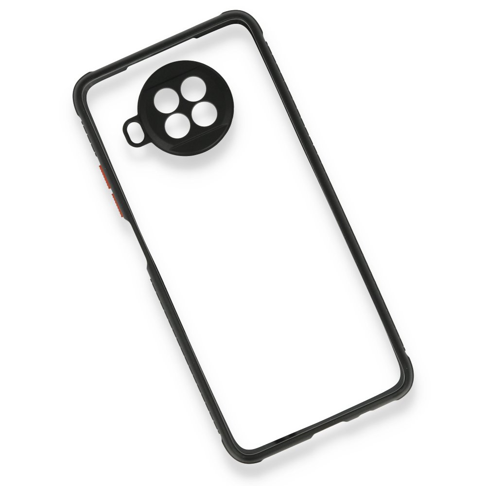 Xiaomi Mi 10T Lite Kılıf Miami Şeffaf Silikon - Siyah  Xiaomi Mi 10T Lite Kılıf Miami Şeffaf Silikon - Siyah