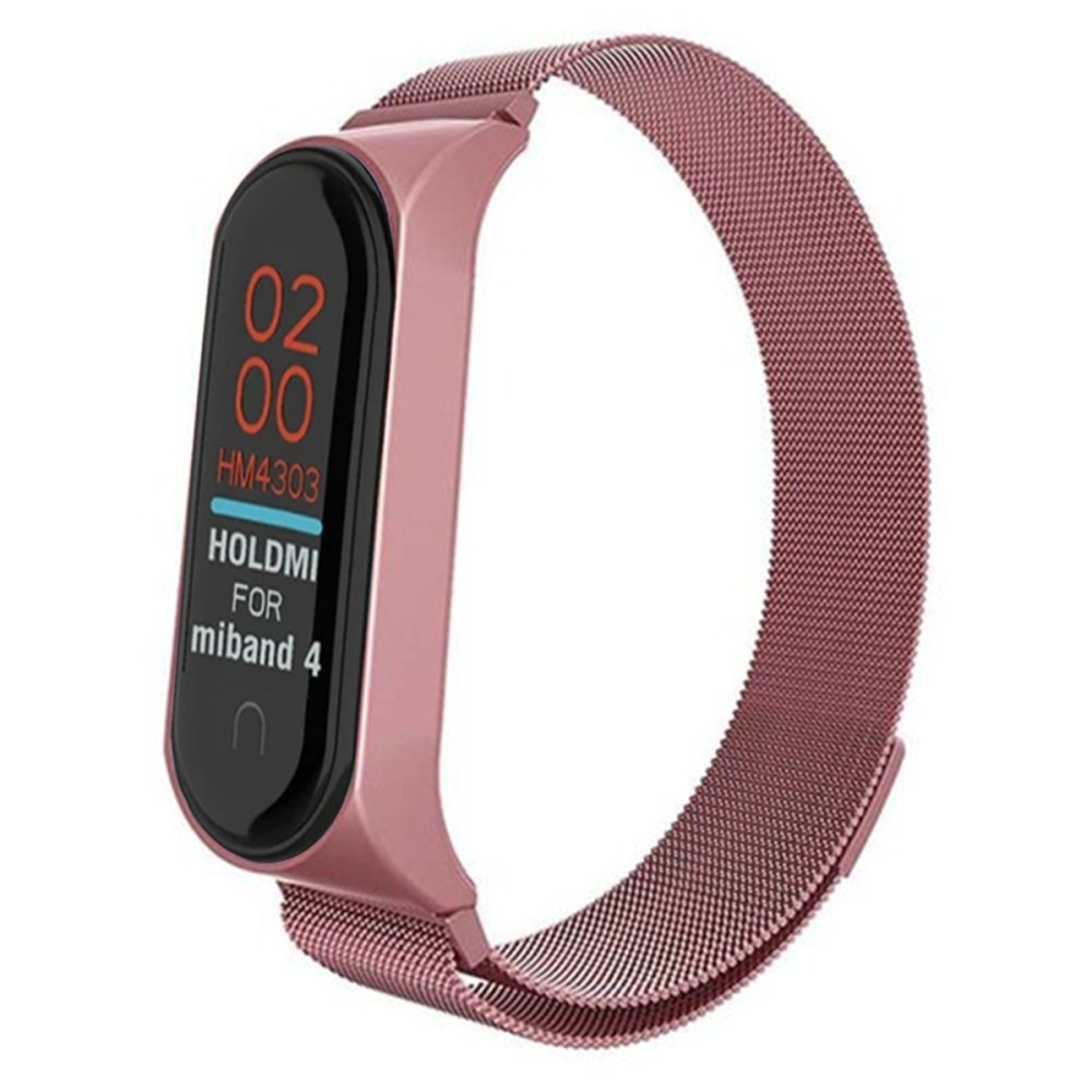  Xiaomi Mi Band 3 Metal Mıknatıslı Kordon - Rose