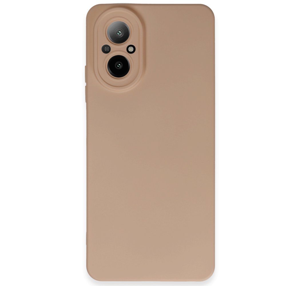 Realme 12 Lite Kılıf Nano içi Kadife Silikon - Pudra  Realme 12 Lite Kılıf Nano içi Kadife Silikon - Pudra