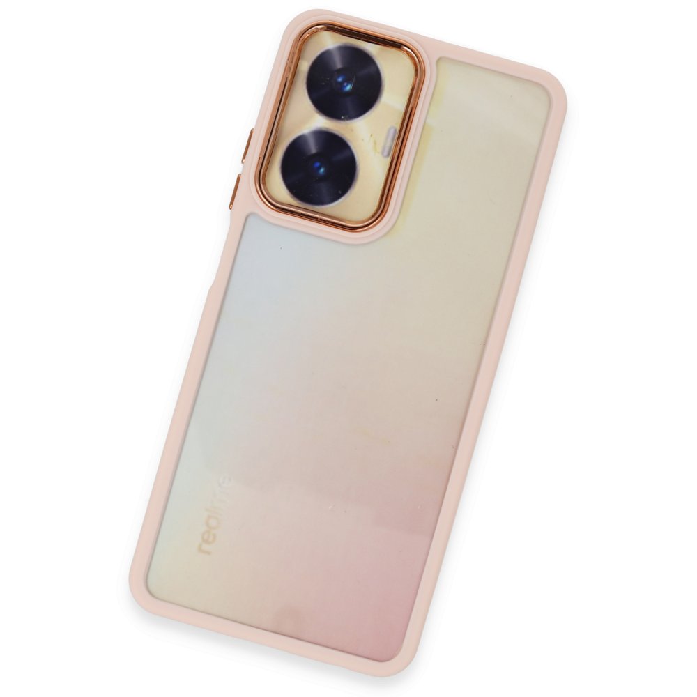 Realme C55 Kılıf Dora Kapak - Pudra Realme C55 Kılıf Dora Kapak - Pudra