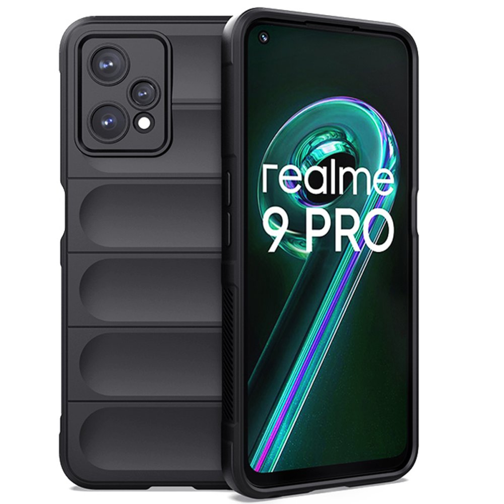 Realme 9 Pro 5G Kılıf Optimum Silikon - Siyah  Realme 9 Pro 5G Kılıf Optimum Silikon - Siyah