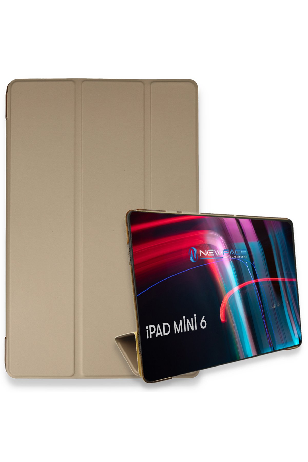  iPad Mini 6 Kılıf Tablet Smart Kılıf - Gold