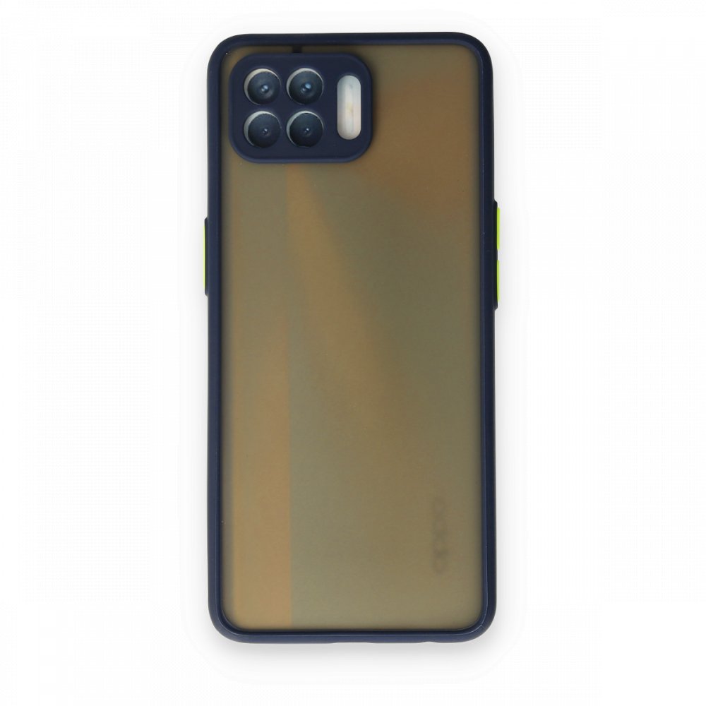  Oppo Reno 4 Lite Kılıf Montreal Silikon Kapak - Lacivert