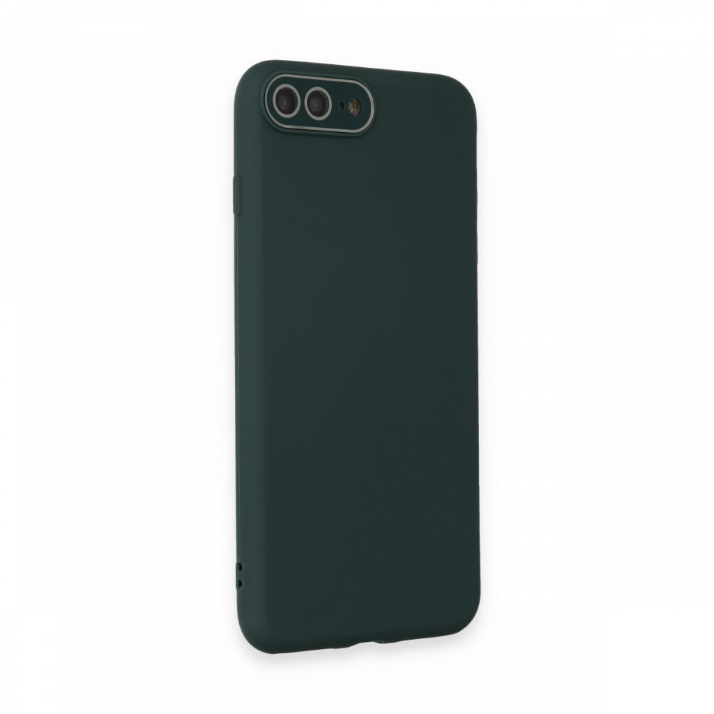  iPhone 7 Plus Kılıf Lansman Glass Kapak - Koyu Yeşil