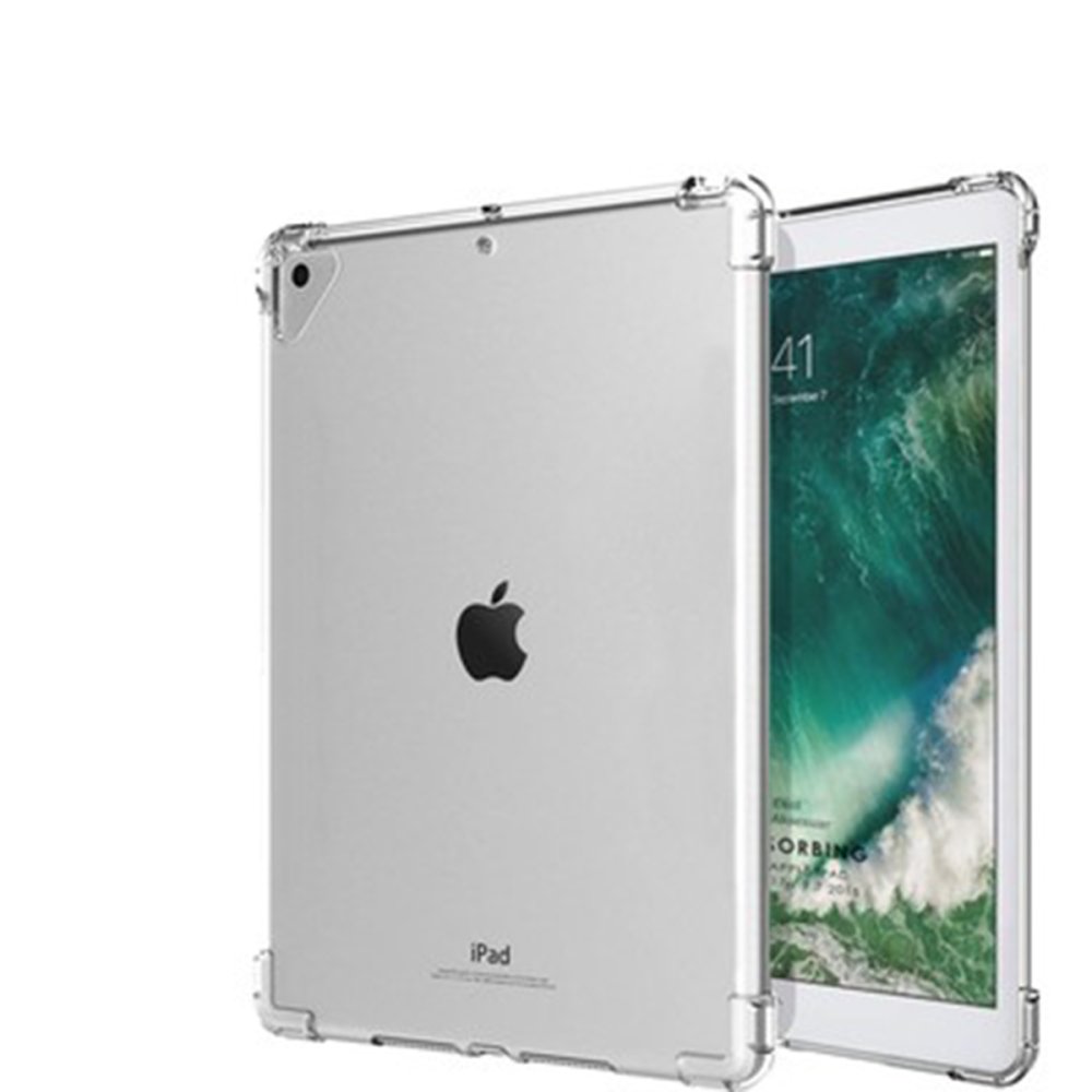  iPad 9.7 (2017) Kılıf Anti Şeffaf Tablet Silikon - Şeffaf
