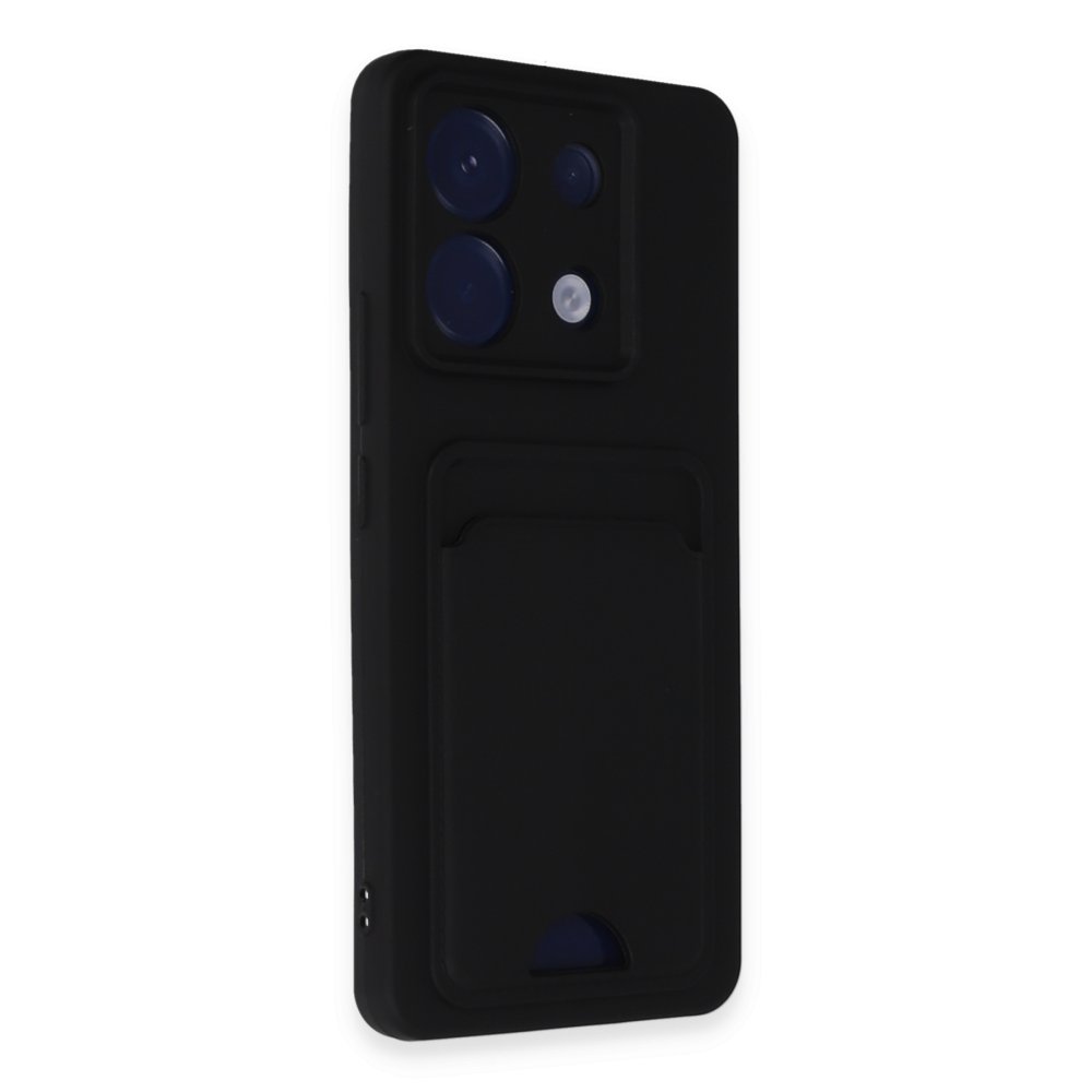 Redmi Note 13 Pro 5G Kılıf Kelvin Kartvizitli Silikon - Siyah