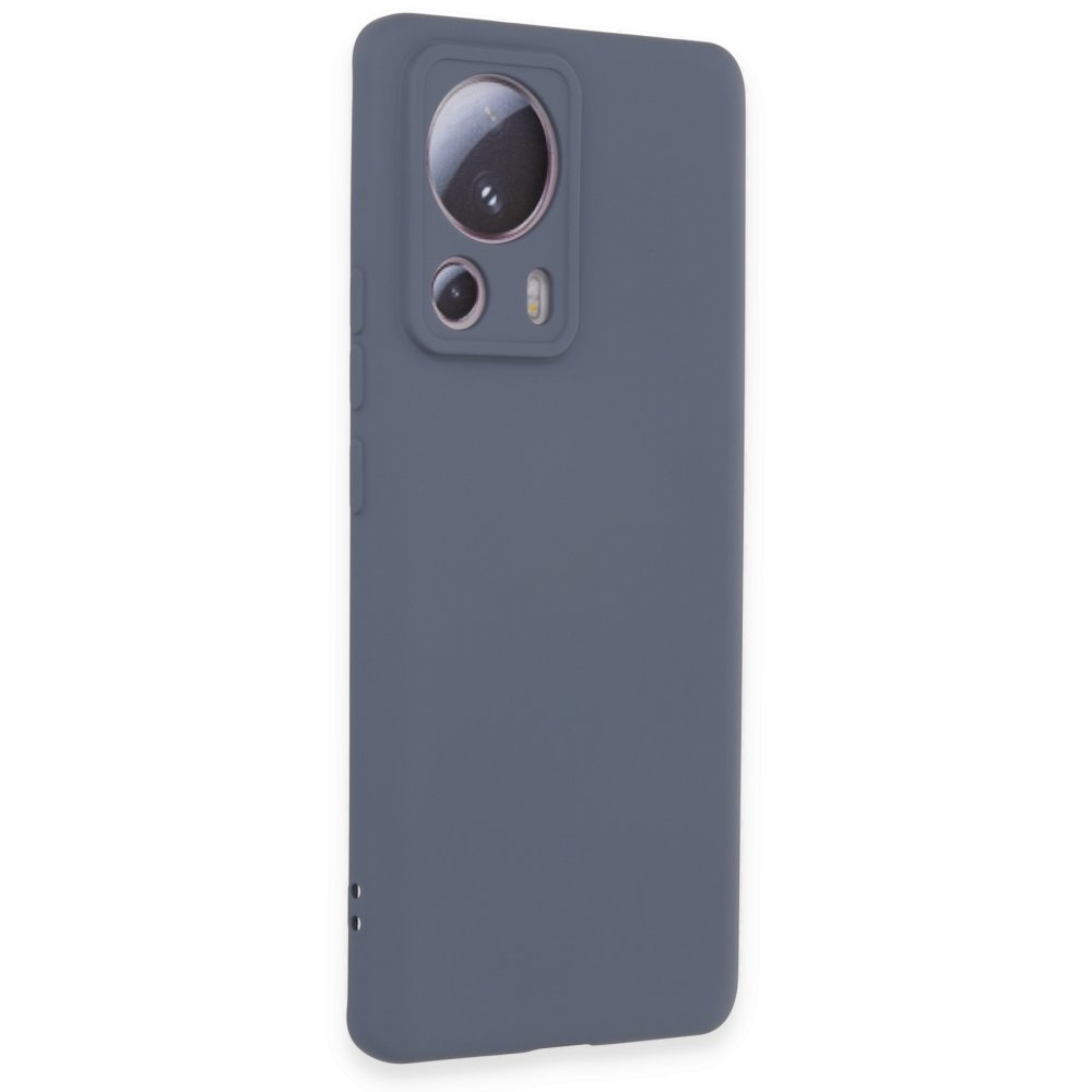 Xiaomi Mi 13 Lite Kılıf Nano içi Kadife Silikon - Gri Xiaomi Mi 13 Lite Kılıf Nano içi Kadife Silikon - Gri