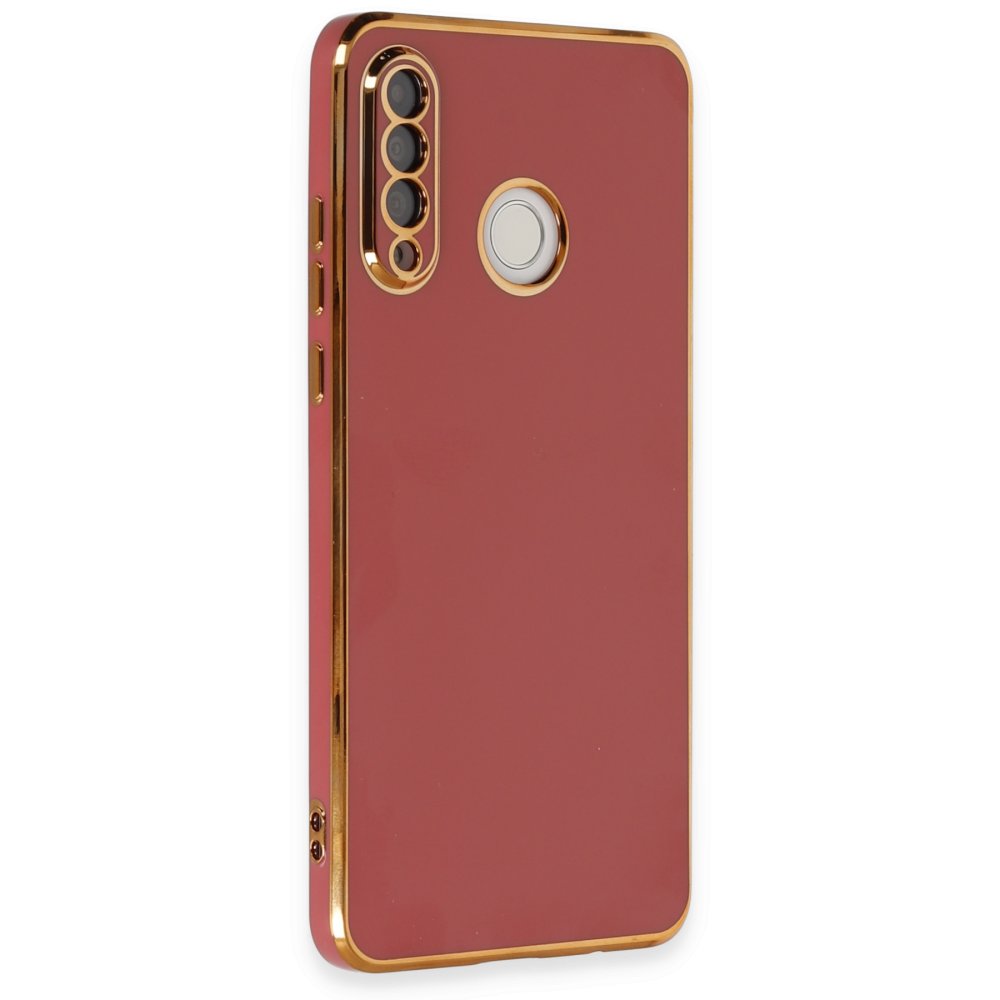 Huawei P30 Lite Kılıf Volet Silikon - Kırmızı Huawei P30 Lite Kılıf Volet Silikon - Kırmızı