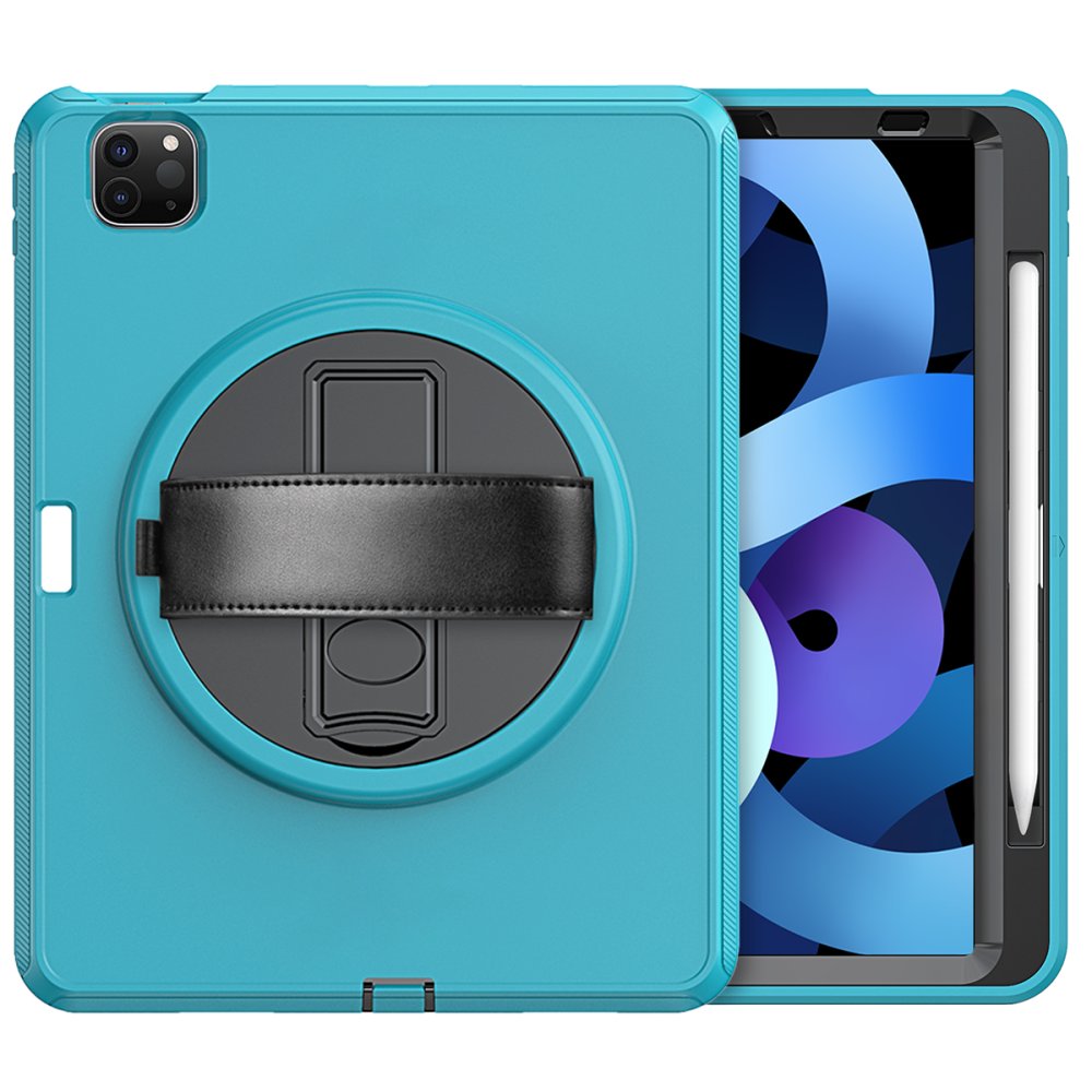  iPad Pro 11 (2020) Kılıf Hand Strap Tablet Kılıfı - Turkuaz