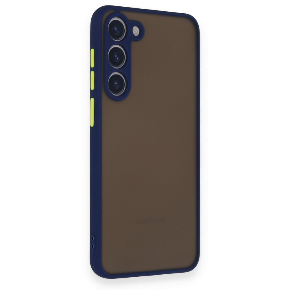  Samsung Galaxy S23 Plus Kılıf Montreal Silikon Kapak - Lacivert