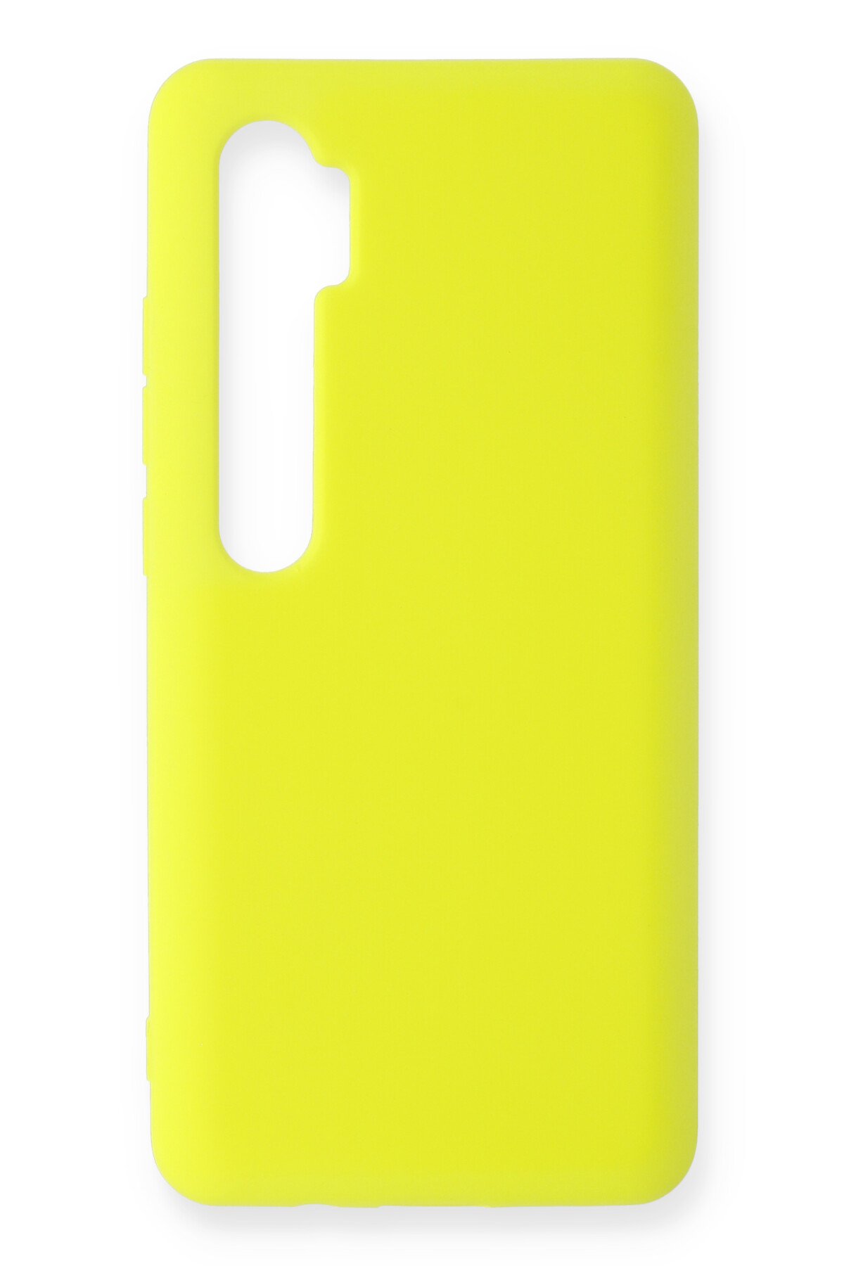 Xiaomi Mi Note 10 Lite Kılıf Nano içi Kadife Silikon - Sarı  Xiaomi Mi Note 10 Lite Kılıf Nano içi Kadife Silikon - Sarı