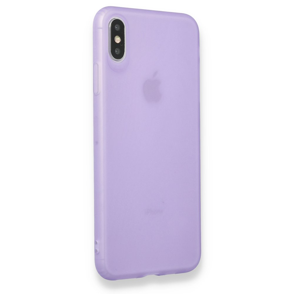 iPhone XS Max Kılıf Hopi Silikon - Mor