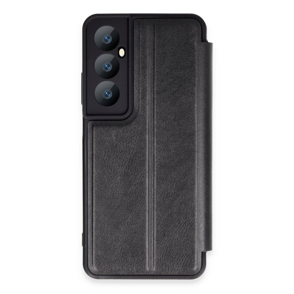 Realme C65 Kılıf Flip Cover - Siyah  Realme C65 Kılıf Flip Cover - Siyah