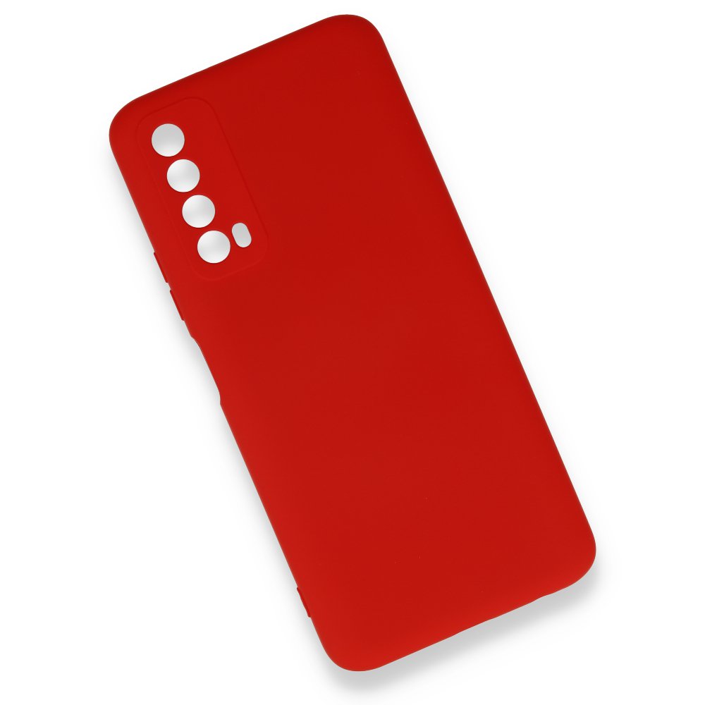  Huawei P Smart 2021 Kılıf Nano içi Kadife Silikon - Kırmızı