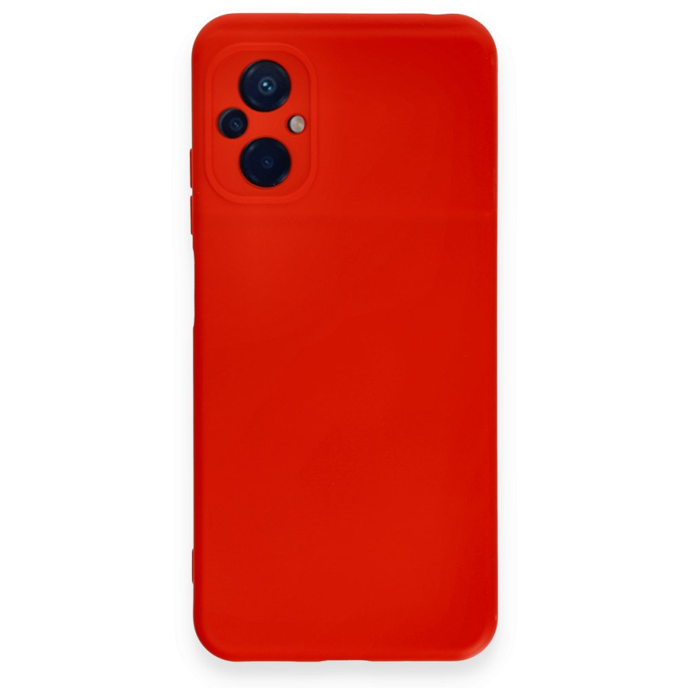 Xiaomi Poco M5 Kılıf Nano içi Kadife Silikon - Kırmızı Xiaomi Poco M5 Kılıf Nano içi Kadife Silikon - Kırmızı