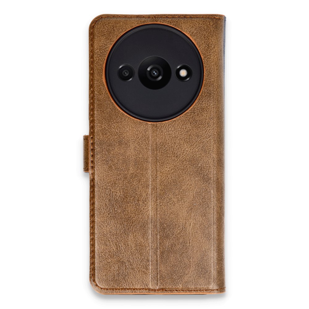 Redmi A3 4G Kılıf Trend S Plus Kapaklı Kılıf - Taba