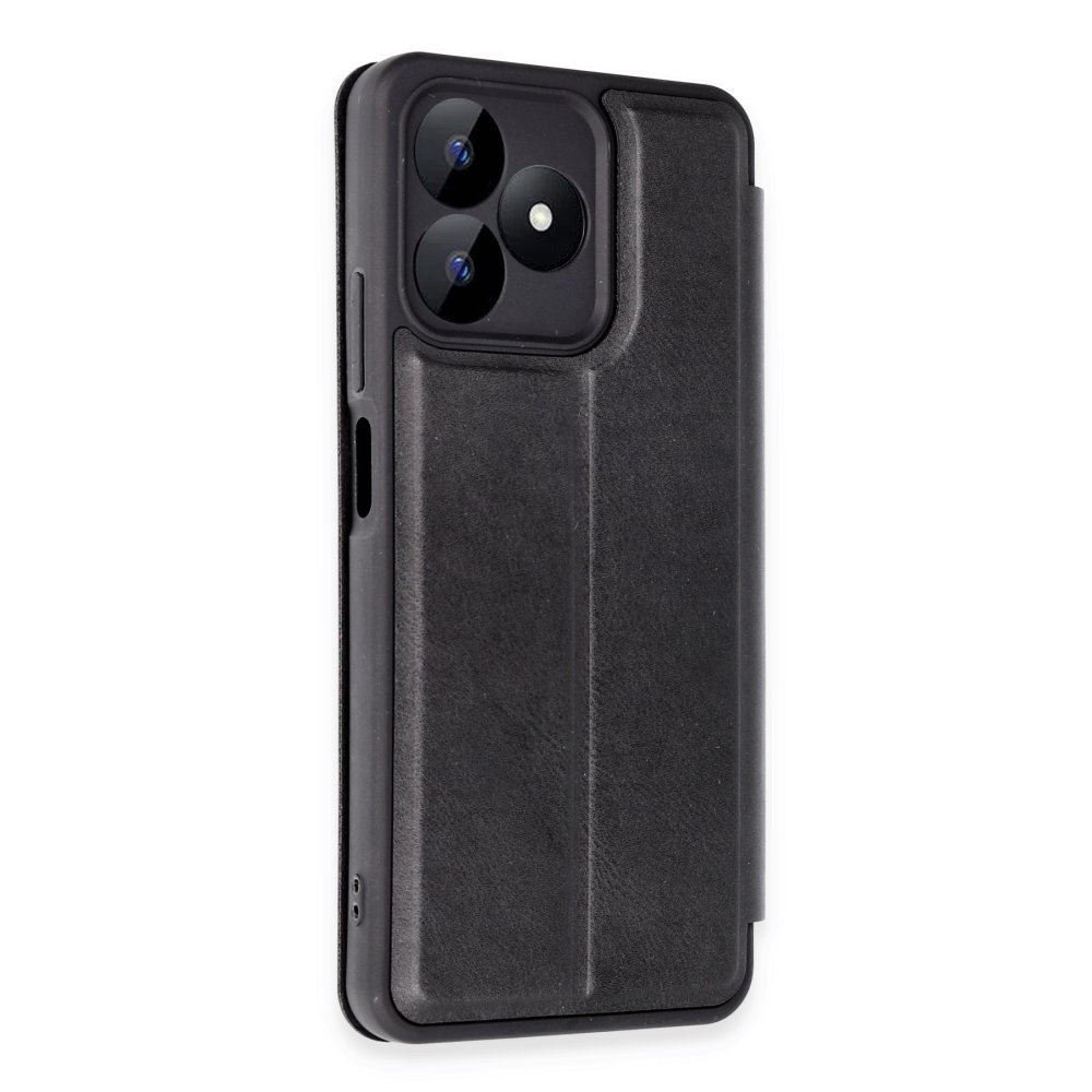  Realme Note 50 4G Kılıf Flip Cover - Siyah