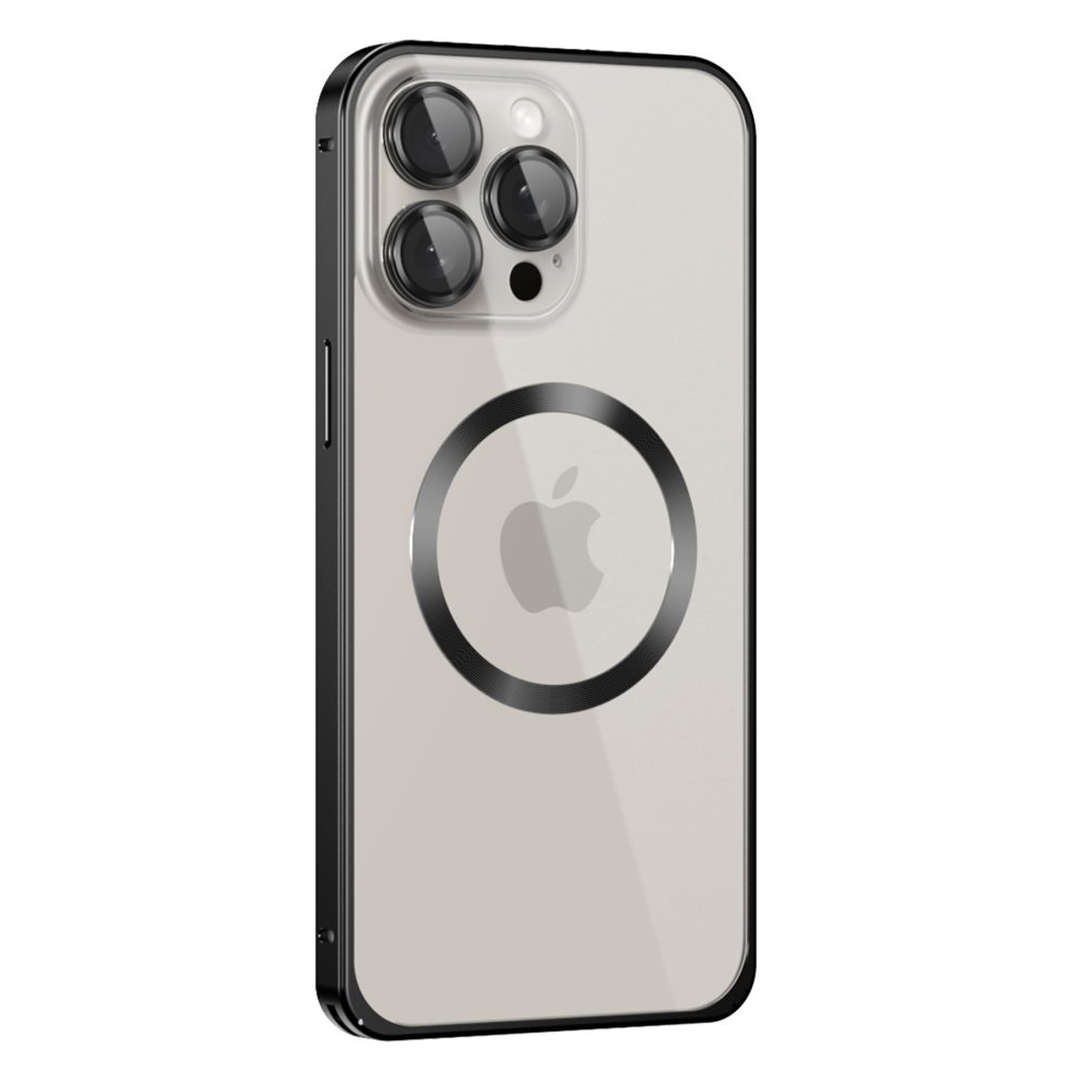 Joko iPhone 15 Pro Max Kılıf Metal Bumper Magneticsafe Kapak - Siyah Joko iPhone 15 Pro Max Kılıf Metal Bumper Magneticsafe Kapak - Siyah