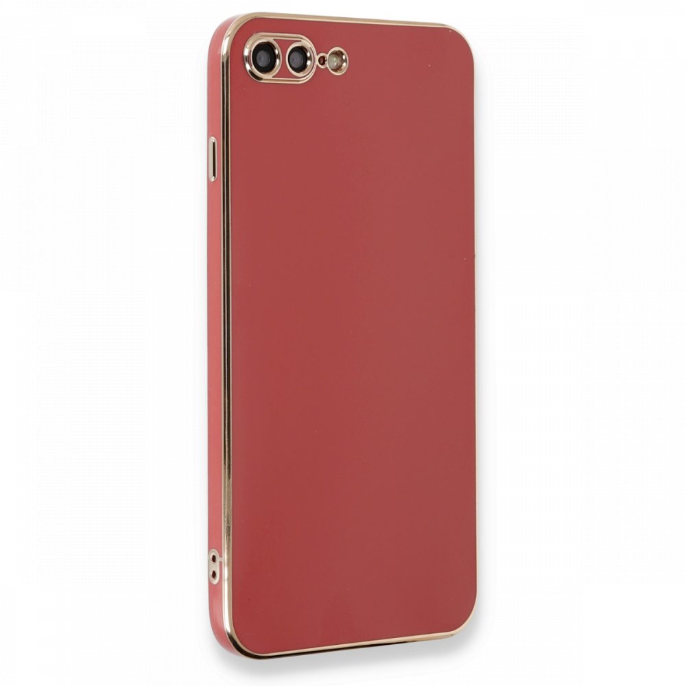 iPhone 8 Plus Kılıf Volet Silikon - Kırmızı iPhone 8 Plus Kılıf Volet Silikon - Kırmızı