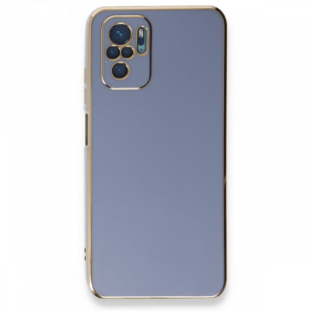 Redmi Note 10S Kılıf Volet Silikon - Mavi