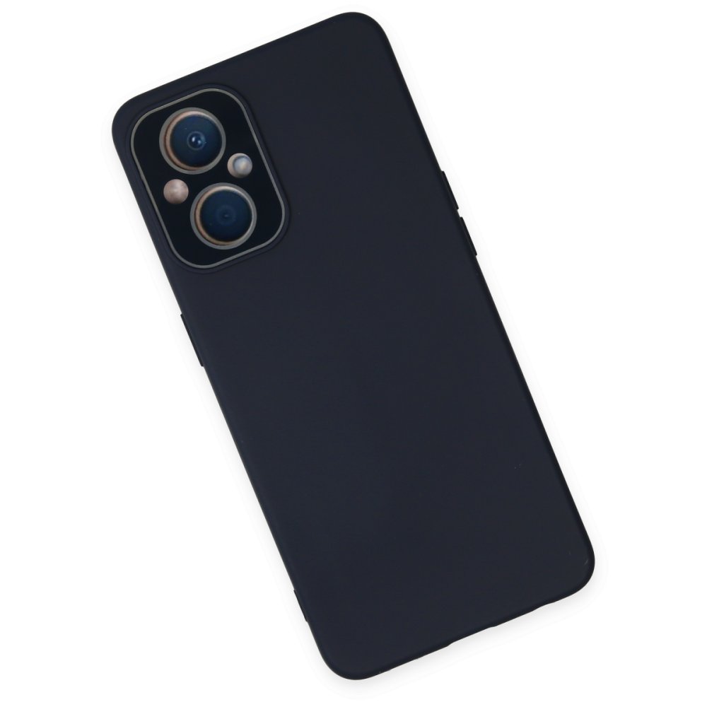  Oppo Reno 8 Lite Kılıf Lansman Glass Kapak - Lacivert