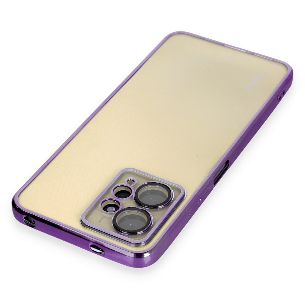 Redmi Note 12 4G Kılıf Razer Lensli Silikon - Mor