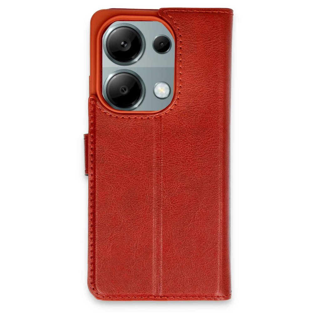 Redmi Note 13 Pro 4G Kılıf Trend S Plus Kapaklı Kılıf - Kırmızı