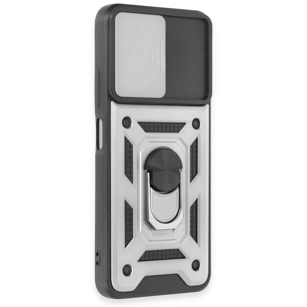 Redmi Note 12 5G Kılıf Pars Lens Yüzüklü Silikon - Gümüş Redmi Note 12 5G Kılıf Pars Lens Yüzüklü Silikon - Gümüş