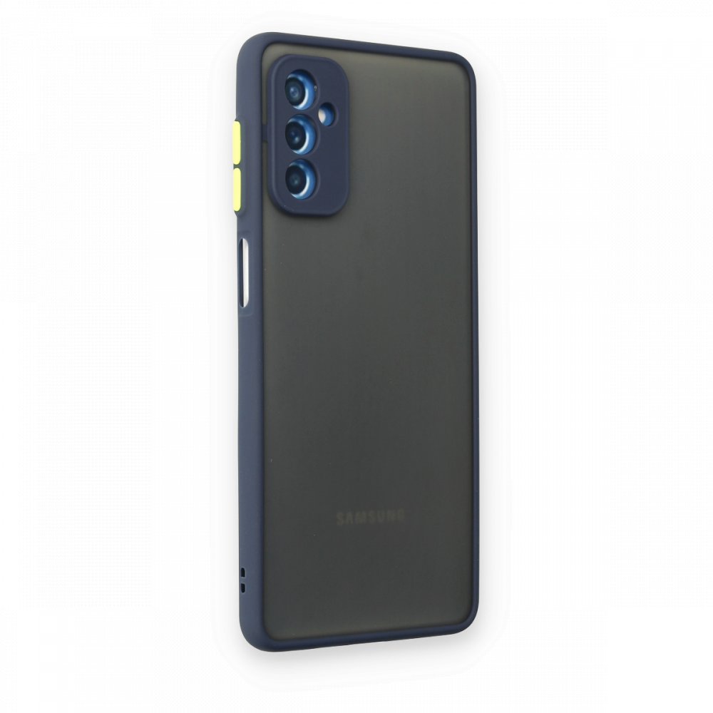  Samsung Galaxy M52 5G Kılıf Montreal Silikon Kapak - Lacivert