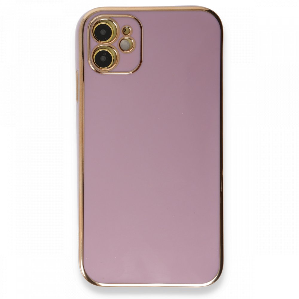  iPhone 11 Kılıf Volet Silikon - Mor