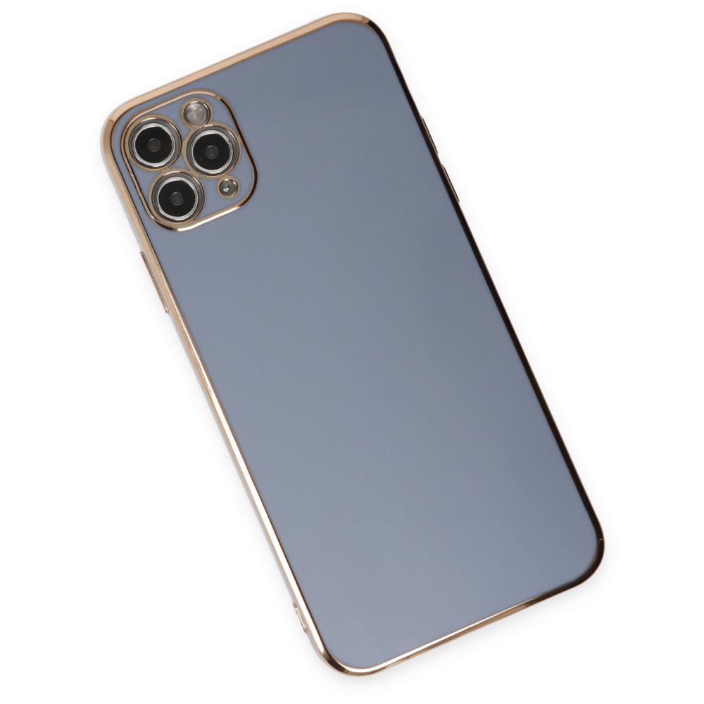  iPhone 11 Pro Max Kılıf Volet Silikon - Mavi