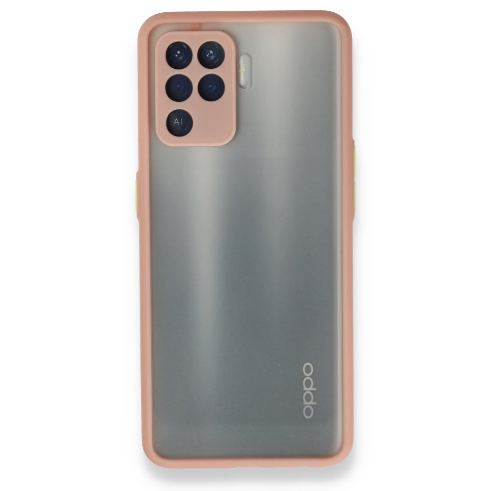  Oppo Reno 5 Lite Kılıf Montreal Silikon Kapak - Pembe