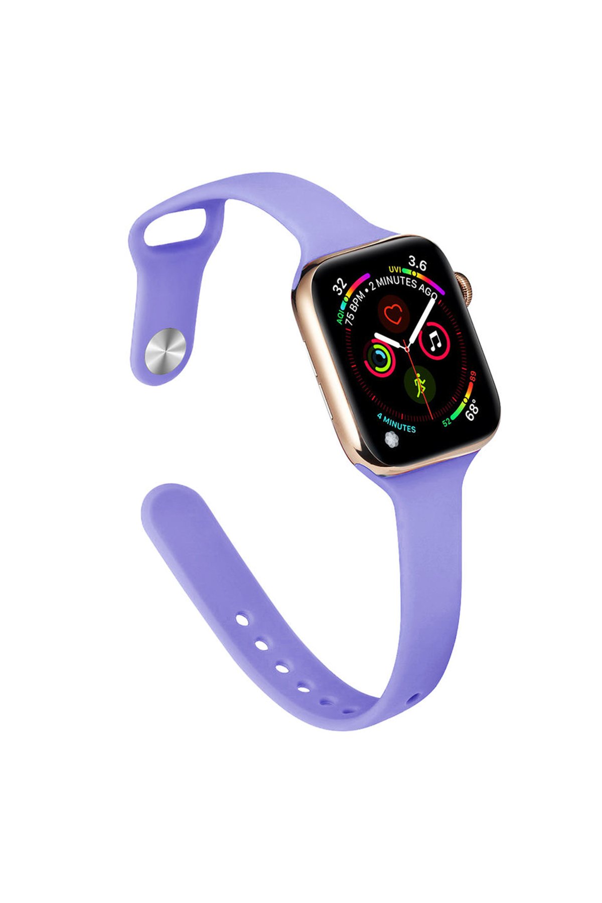  Apple Watch 45mm Klasik Kordon - Mor