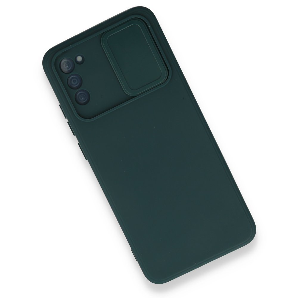  Samsung Galaxy A02S Kılıf Color Lens Silikon - Yeşil