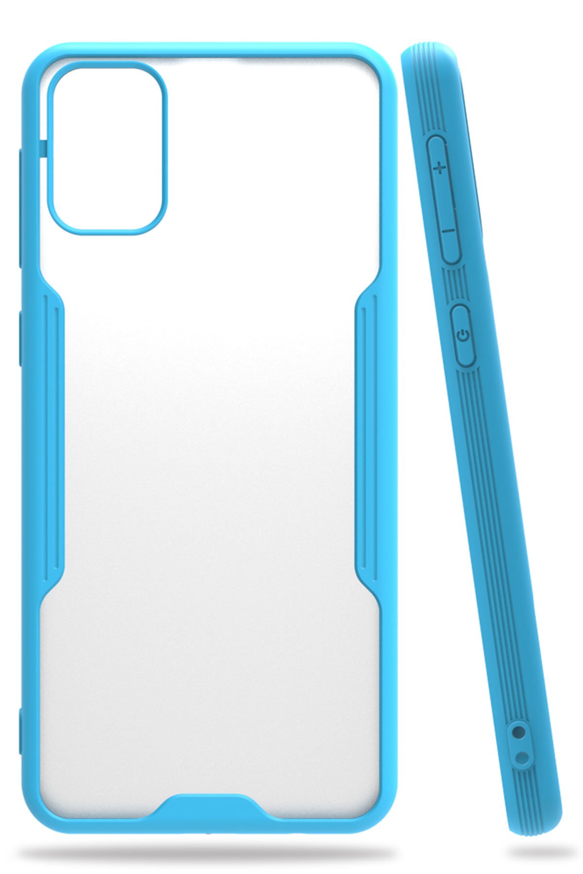  Samsung Galaxy M31 Kılıf Platin Silikon - Mavi