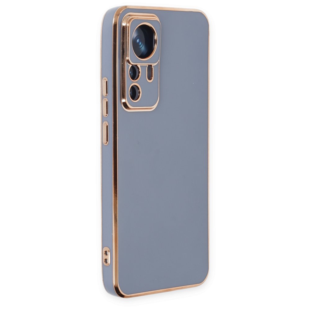  Xiaomi Mi 12T Pro Kılıf Volet Silikon - Mavi