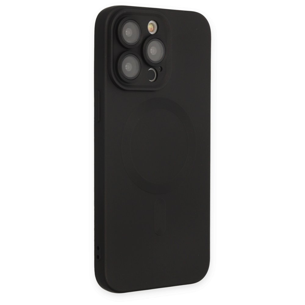  iPhone 13 Pro Kılıf Moshi Lens Magneticsafe Silikon - Siyah