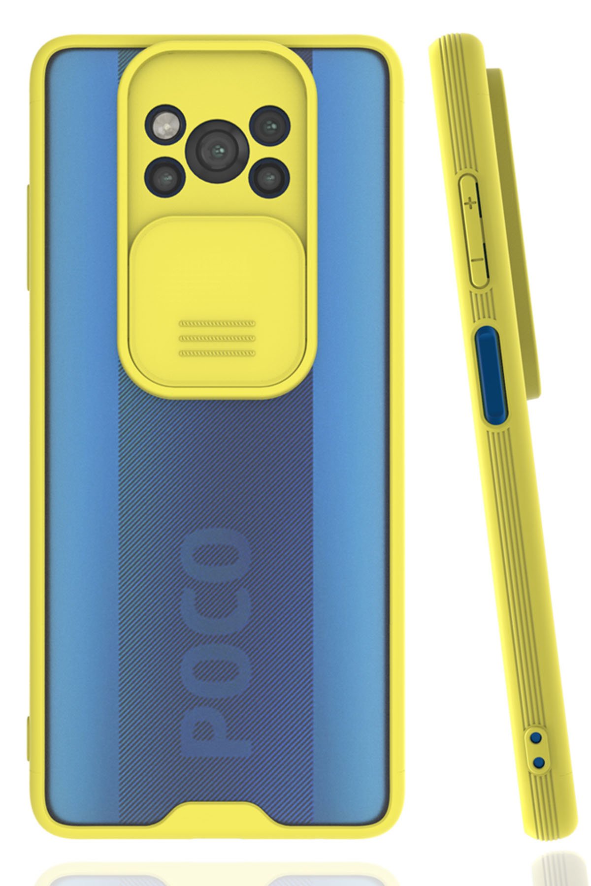 Xiaomi Pocophone X3 Kılıf Platin Kamera Koruma Silikon - Sarı Xiaomi Pocophone X3 Kılıf Platin Kamera Koruma Silikon - Sarı