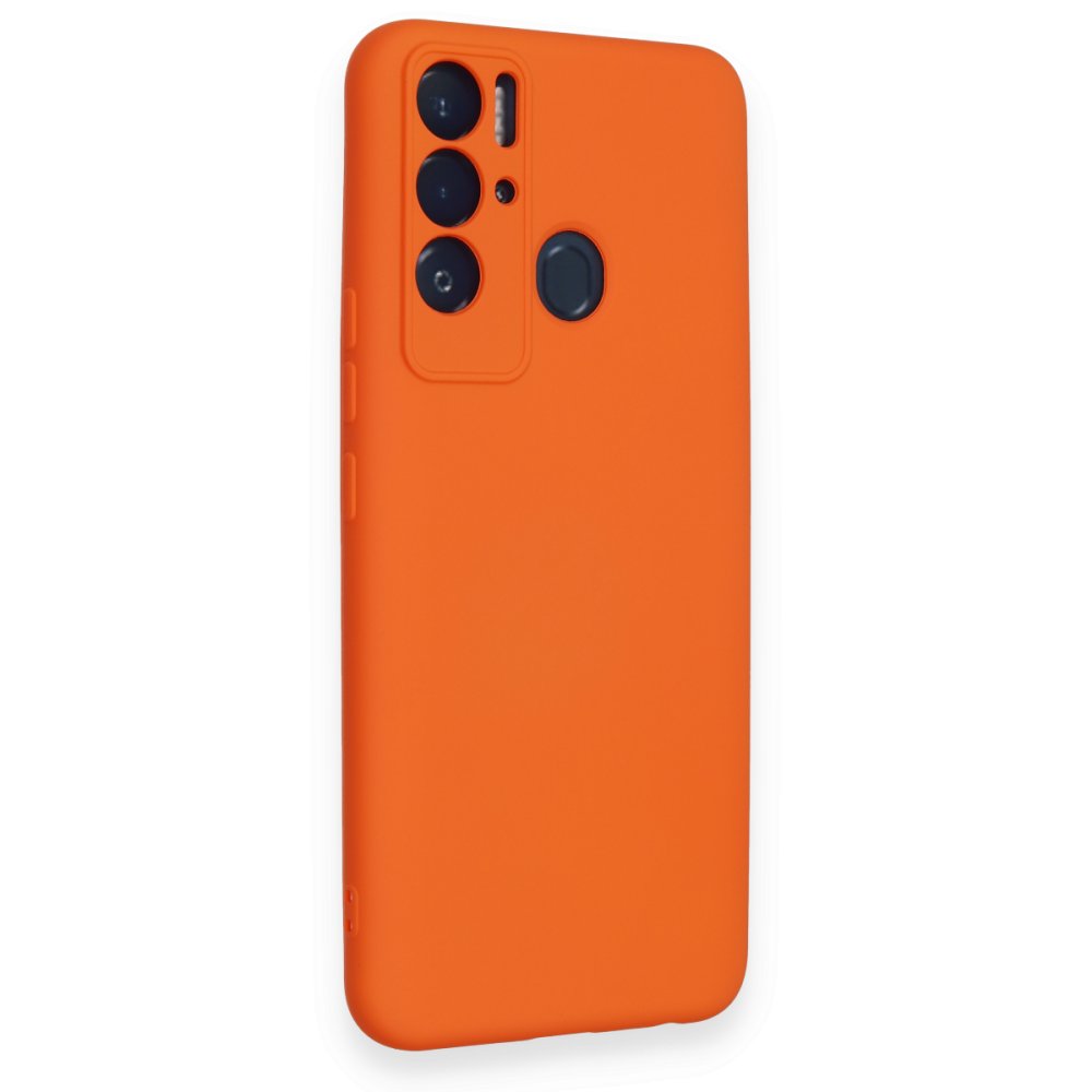 Tecno Pova Neo Kılıf Nano içi Kadife Silikon - Turuncu Tecno Pova Neo Kılıf Nano içi Kadife Silikon - Turuncu