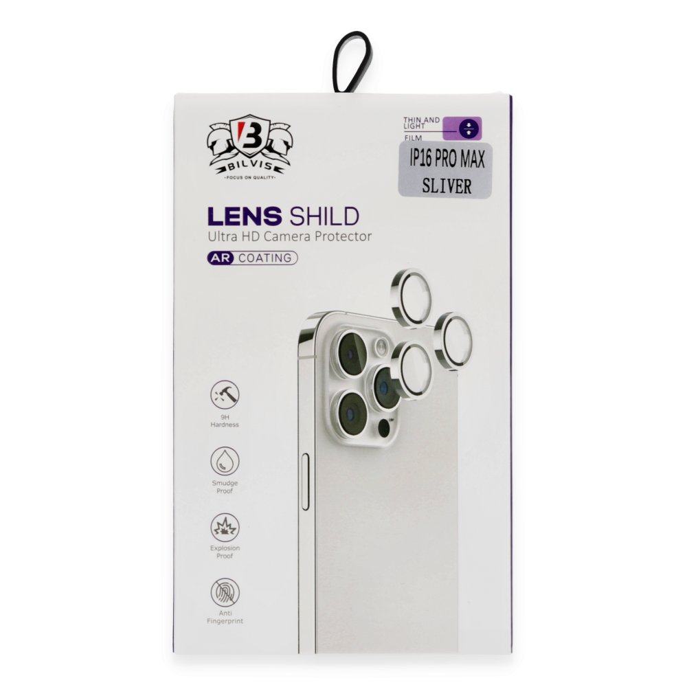 iPhone 16 Pro Bilvis Titan Kamera Lens - Titan Gri