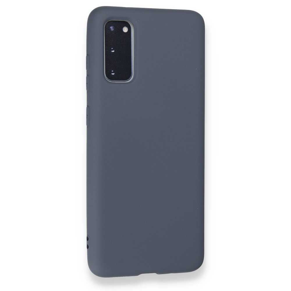  Samsung Galaxy S20 Kılıf Nano içi Kadife Silikon - Gri