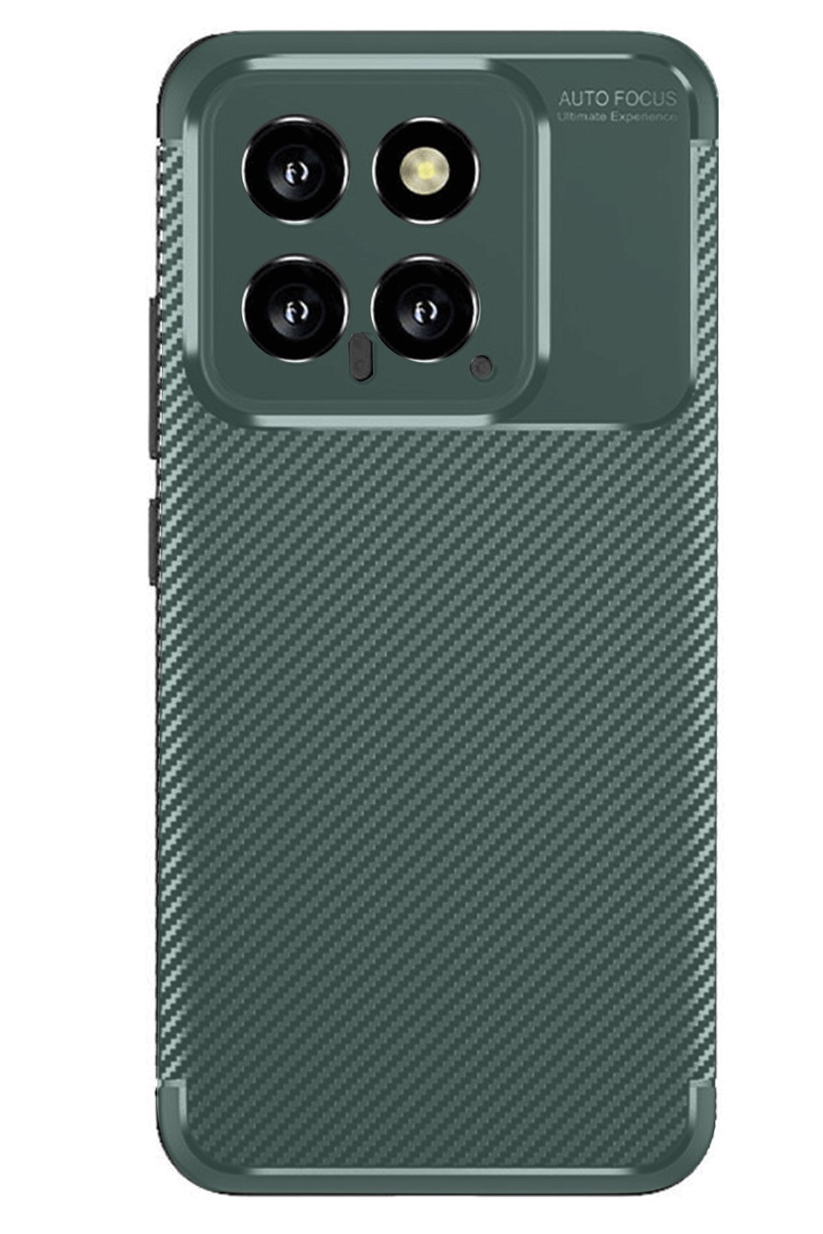 Xiaomi Mi 14T Kılıf Auto Focus Karbon Kapak - Koyu Yeşil Xiaomi Mi 14T Kılıf Auto Focus Karbon Kapak - Koyu Yeşil