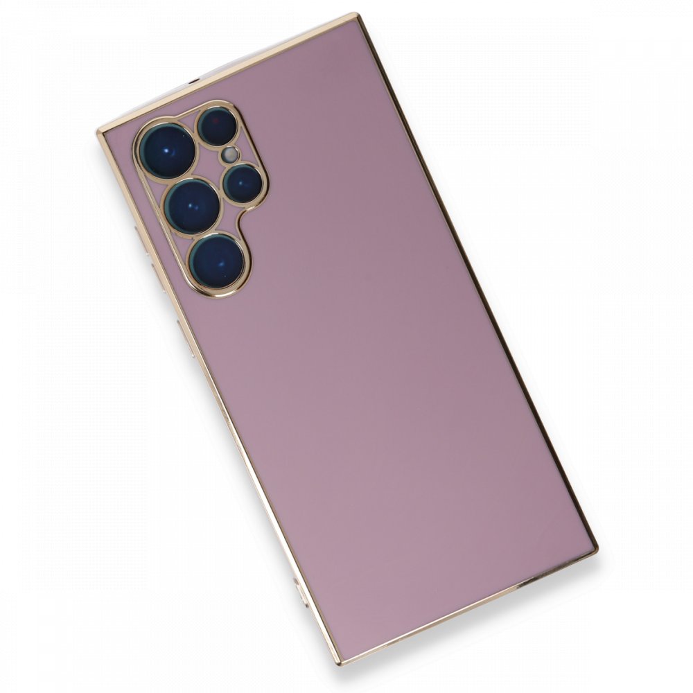  Samsung Galaxy S22 Ultra Kılıf Volet Silikon - Mor