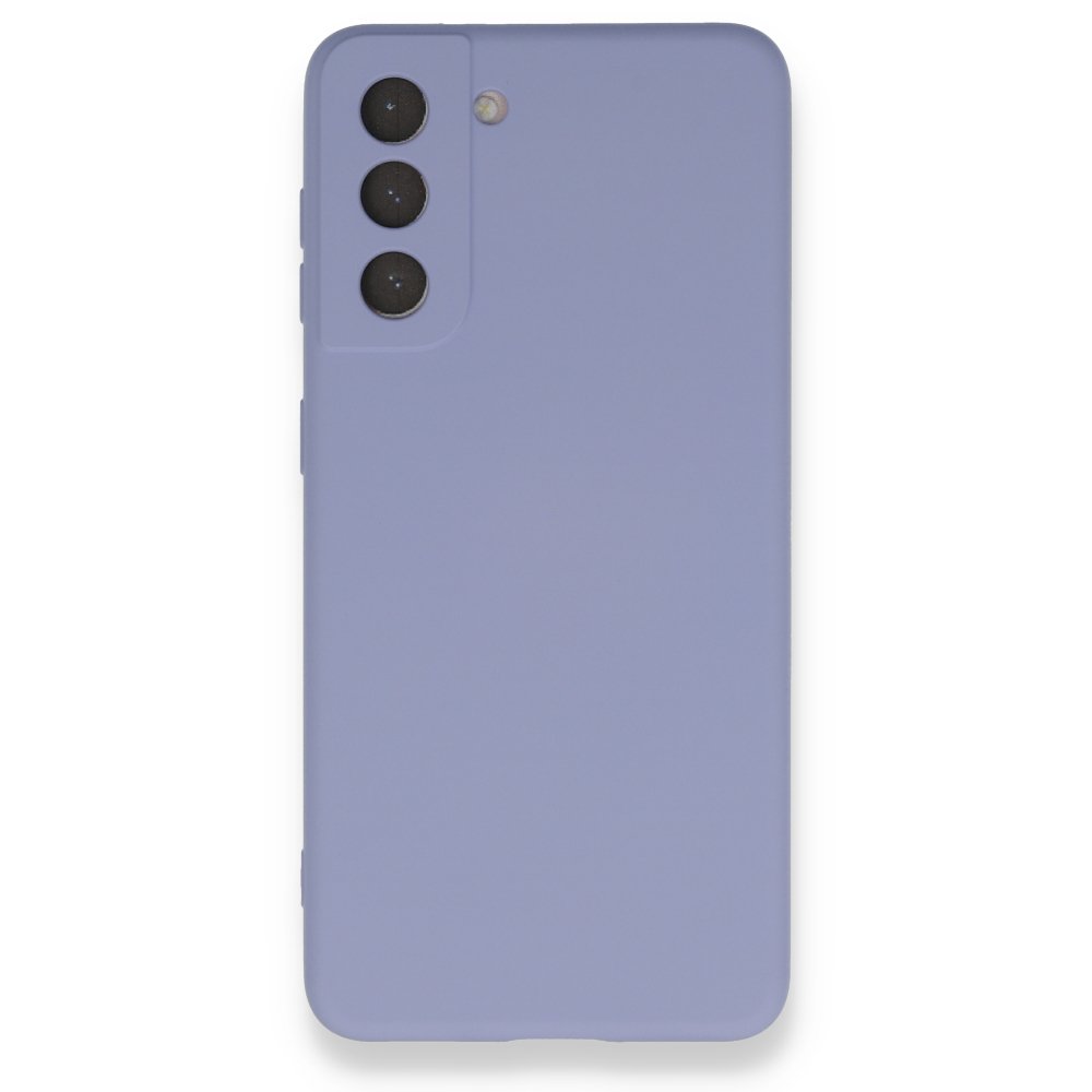  Samsung Galaxy S21 FE Kılıf Nano içi Kadife Silikon - Lila