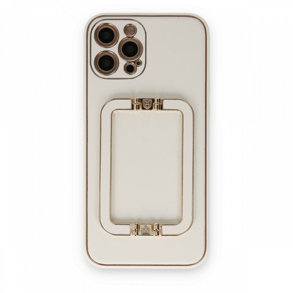 iPhone 12 Pro Max Kılıf Coco Elit Kapak - Beyaz iPhone 12 Pro Max Kılıf Coco Elit Kapak - Beyaz