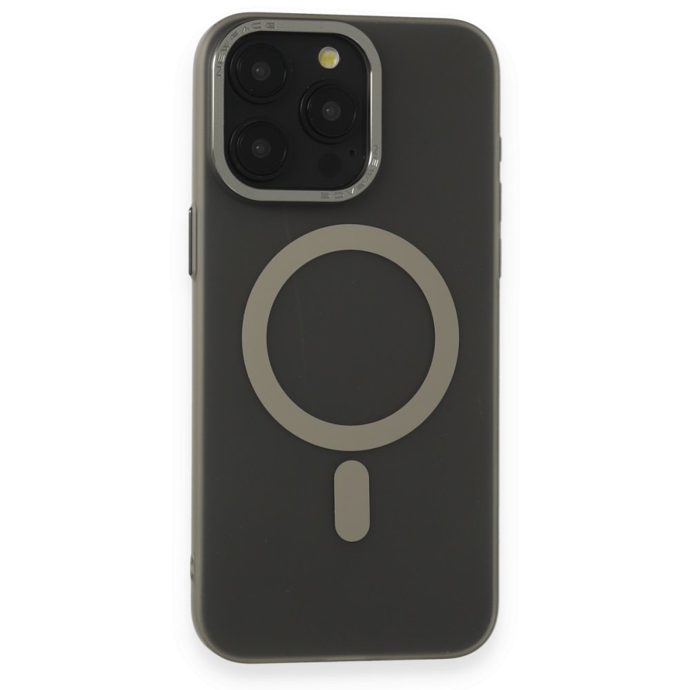  iPhone 15 Pro Max Kılıf Lodos Magneticsafe Mat Kapak - Titan Gri