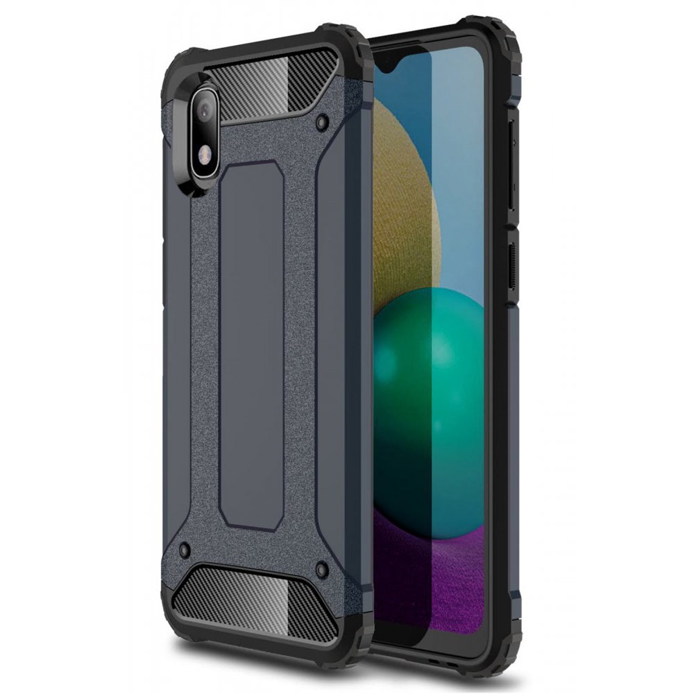  Samsung Galaxy A01 Core Kılıf Tank Silikon Kapak - Lacivert